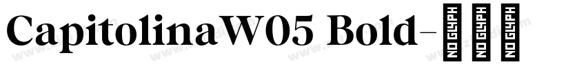 CapitolinaW05 Bold字体转换
